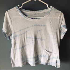 Tie-dye cropped tee